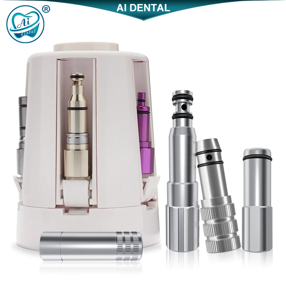 

Dental Air Turbine Lubrication System Dental Contra Angle Handpiece Oiling Cleaning Maintenance Tools with 5 Style Spray Nozzle