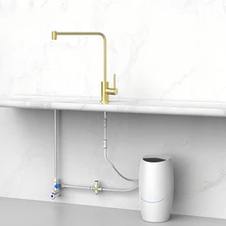 The 304 stainless steel faucet is suitable for Amway water purifier Yizhiyuan, which can be modified on the counter and under