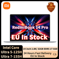 Xiaomi Laptop RedmiBook Pro 14 2024 Core Ultra 5-125H/Ultra 7-155H ARC Graphics 32GB DDR5 1T SSD 14-inch 2.8K 120hz Screen Pc