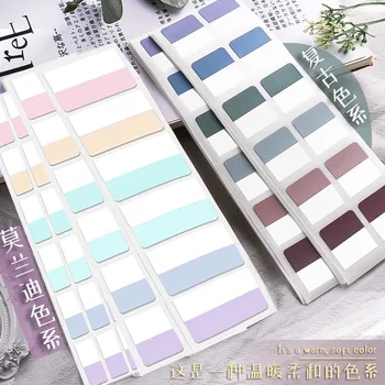 240/120/60pcs สี Sticky Index สติกเกอร์แท็บ,3 ขนาด 6 สีเขียนได้แฟ้มป้ายธง Back To School