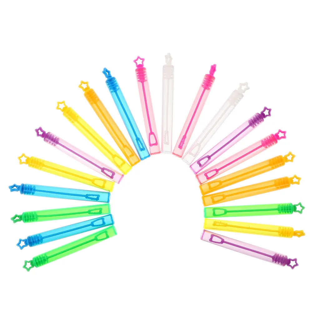 

30Pcs Mini Empty Bubble Wands Premium Lightweight Portable Bubble Tubes for Summer Vacations Outdoor Activities