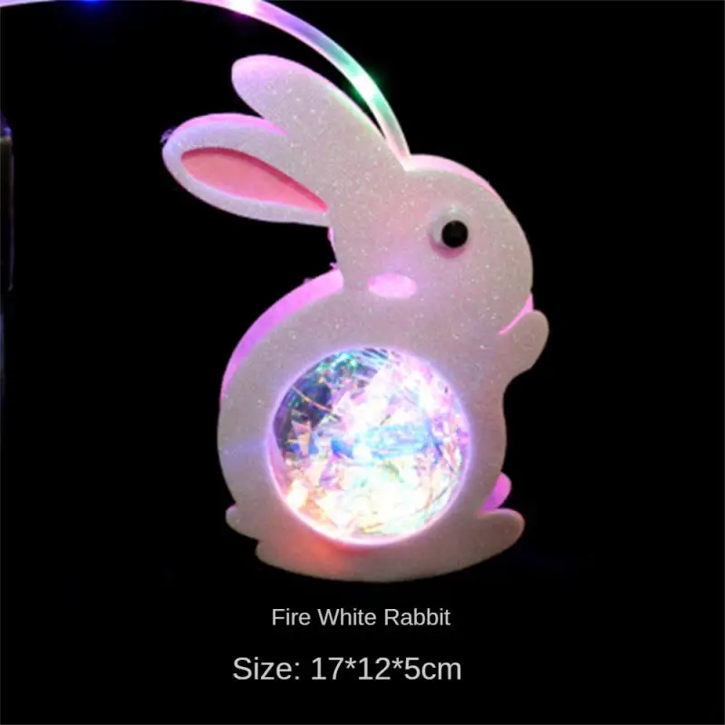 Cartoon Lantern Environmental Friendly Rabbit Lantern Reusable Approximately 18cm In Length  13cm In Size Soft Lighting Lantern
