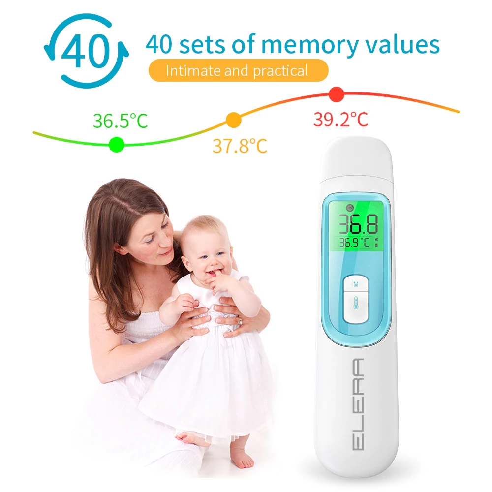 Baby Forehead Ear Infrared Thermometer Digital LCD Body Measurement Kids Adult Fever IR Children Non-Contact Termometro