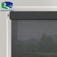 Free samples indoor shades smart blackout automatic sunshine blinds motorized remote control roller blinds for indoor