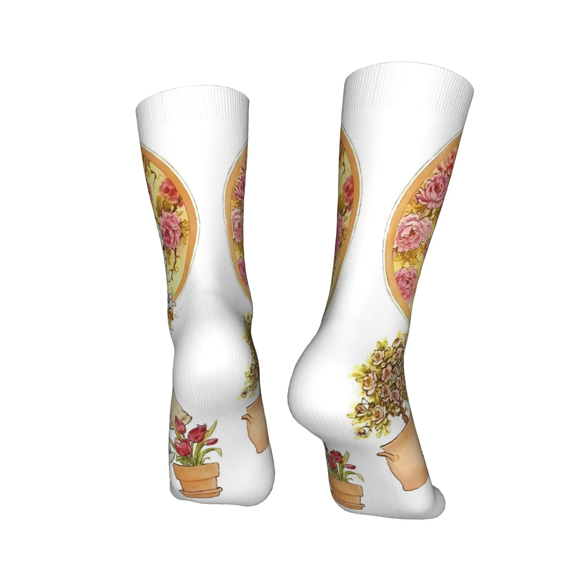 سارة كاي مع القط جوارب محبوكة جوارب مطبوعة المضادة للانزلاق الرجال الجوارب مريحة الشتاء القوطية الدراجات الجوارب