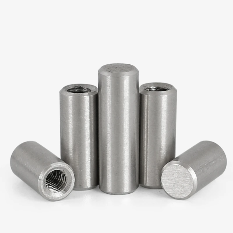 M3 M4 M5 M6 304 Stainless Steel Internal Thread Cylindrical Pin Internal Tooth Positioning Pin with Hole Cylinder GB120