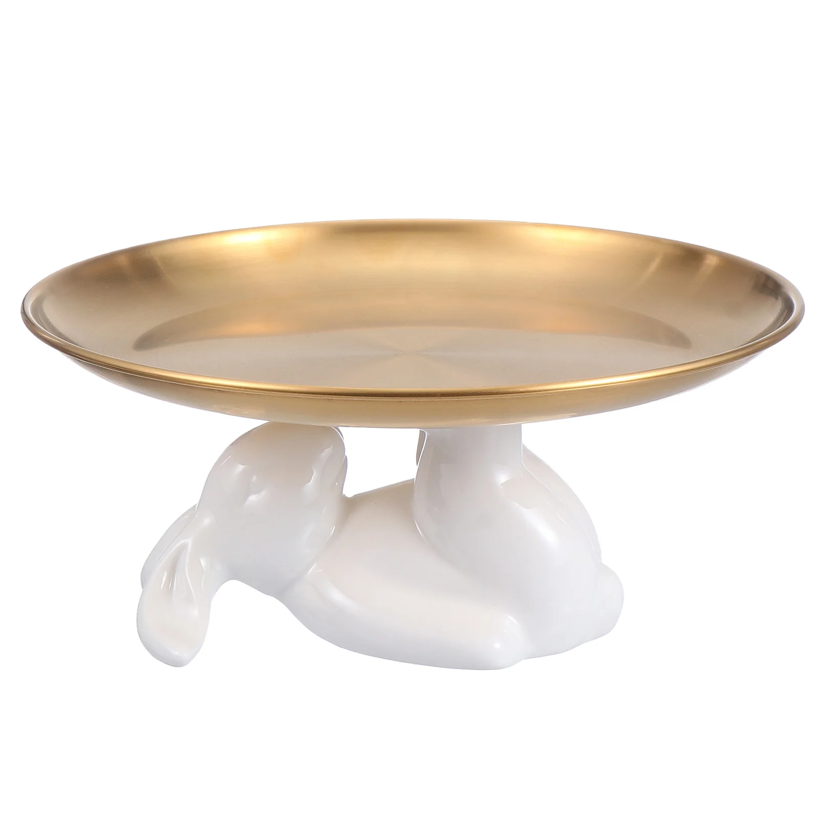 Display Stand Ceramic Rabbit Tray Serving Platter Ceramics Bowl Wedding Party Food Holder