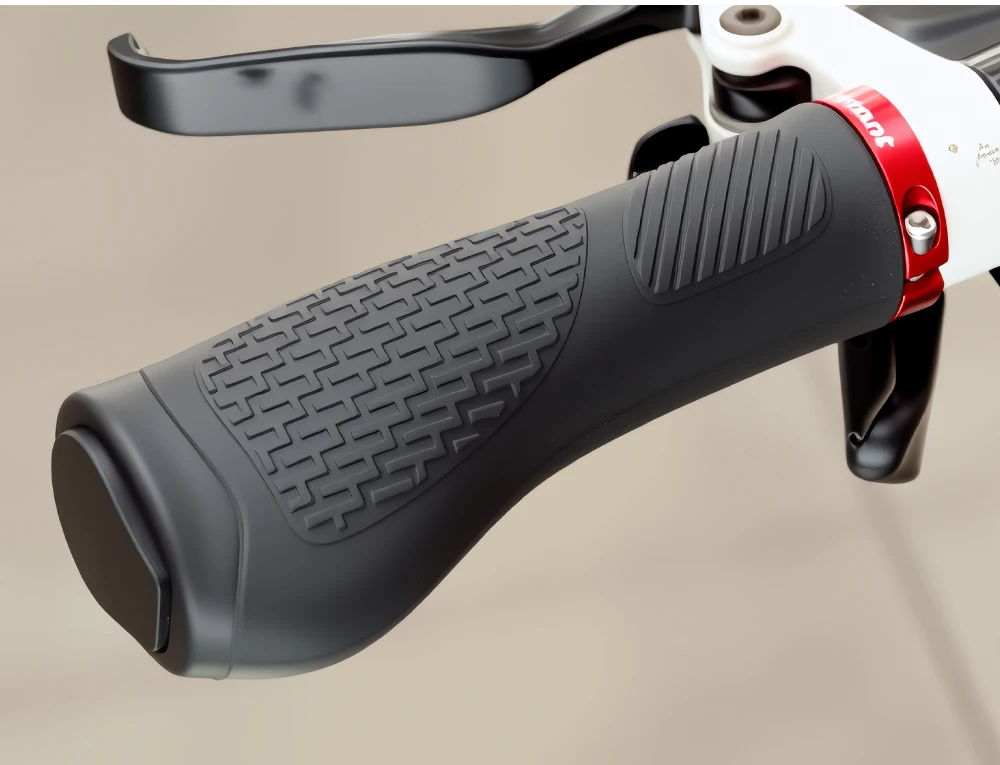 Große Handgriffe, MTB-Lenkerende, zusammenklappbares Fahrrad, lange, kurze, drehbare Stangengehäuse mit verdecktem Sicherungsring, TPE, stromlinienförmige Handballenauflage – Detail 18