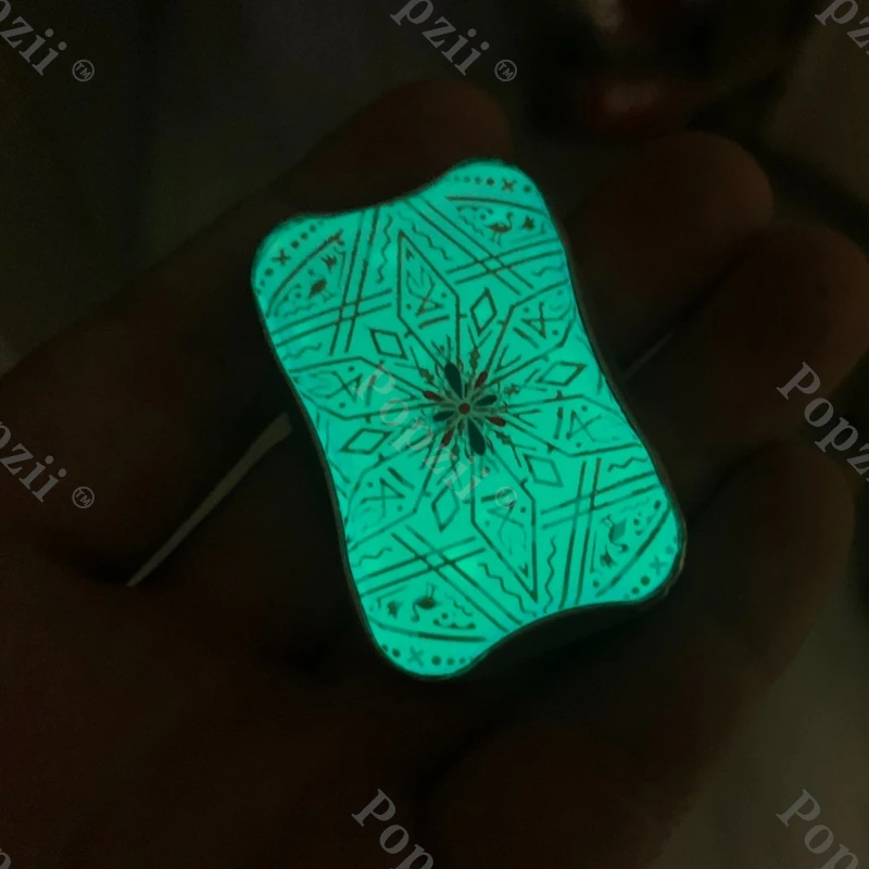 Peacock Unlimited Pushing Luminous Patch And Main Body Cover Adults Stress Relief Toy Fingertip Tricks EDC Flips Fidgeting Toys