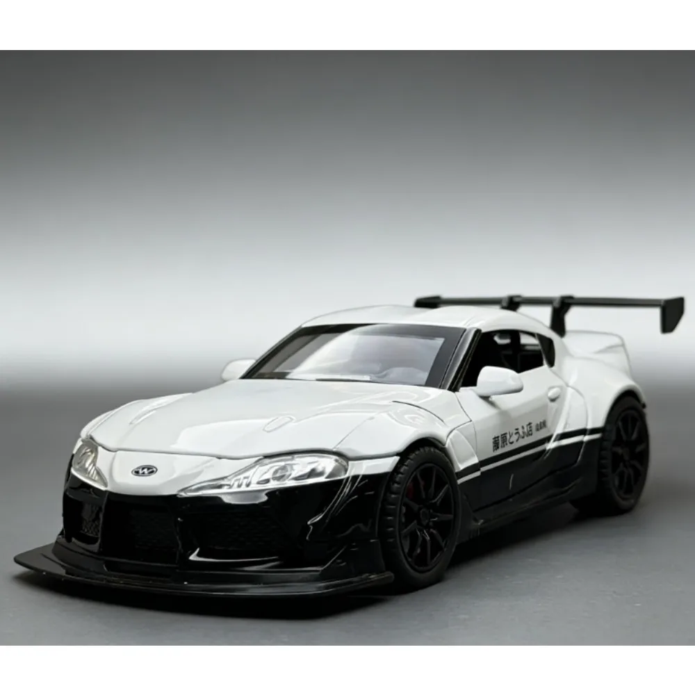 

1:24 Суперкар Supra JDM, модель автомобиля из сплава, игрушечный автомобиль, литье под давлением, металлическое литье, звуковой и световой автомобиль, игрушки для детей, автомобиль