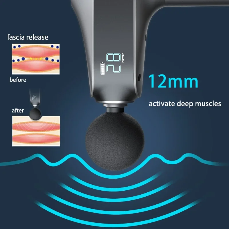 Professional grade muscle relaxation massager, home multi speed adjustable massage multifunctional athlete electric fascia gun