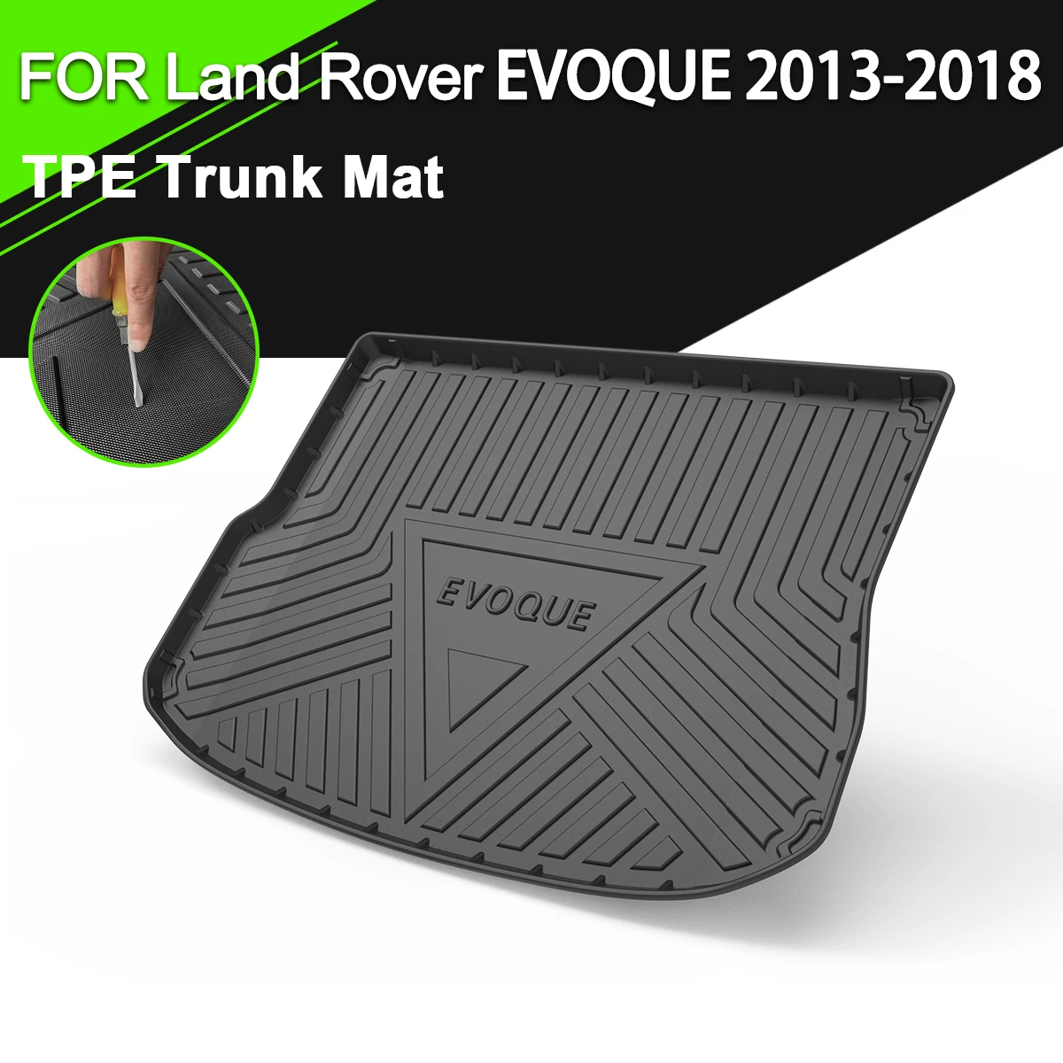 

Trunk Mat TPE FOR Land Rover EVOQUE2013-2018 Car Waterproof Non-Slip Rubber Cargo Liner Accessories