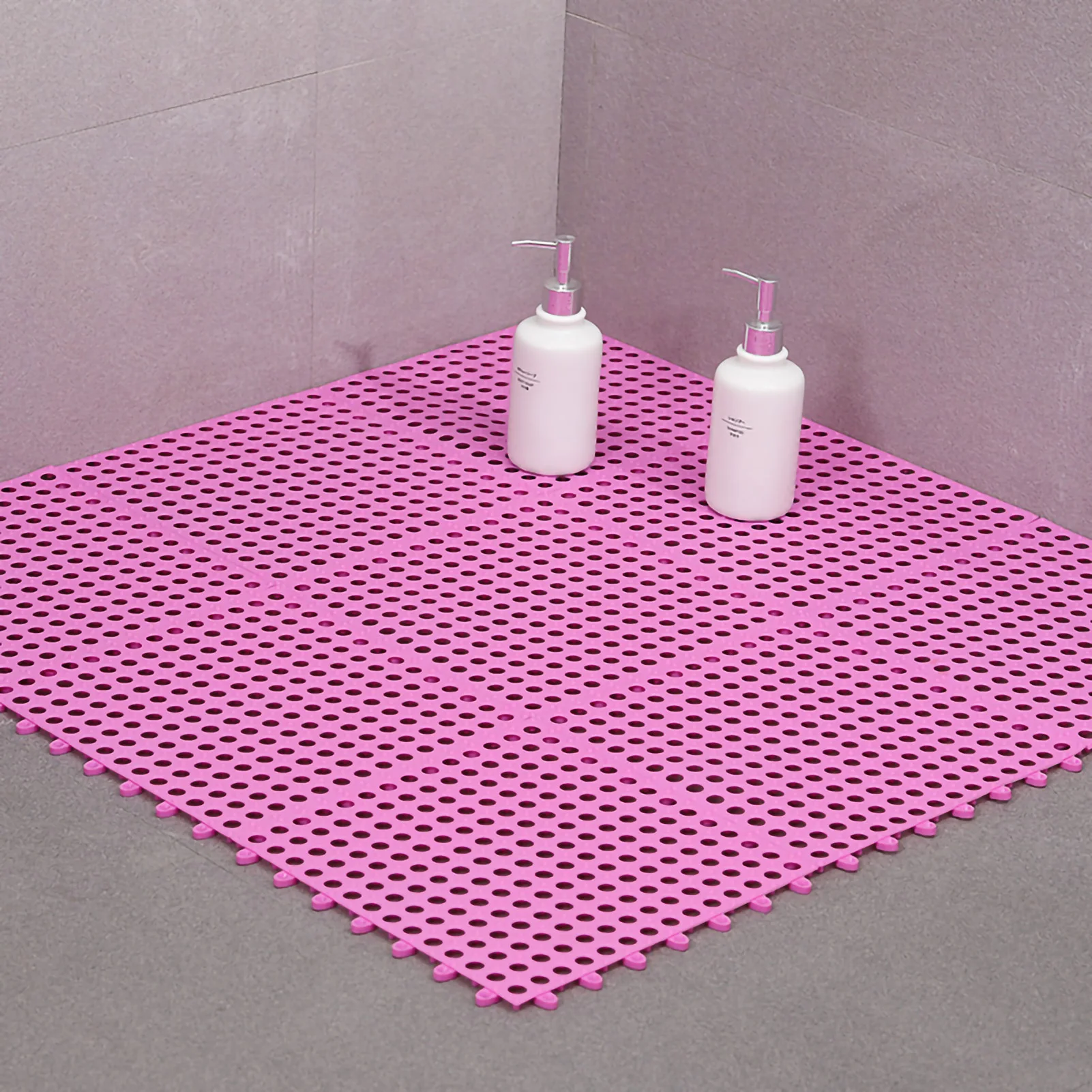 Badkamermat 30 x 30 cm, voorkomt uitglijden, comfortabele binnenbadmat voor badkamers, keukens, woningen, huishoudelijke producten