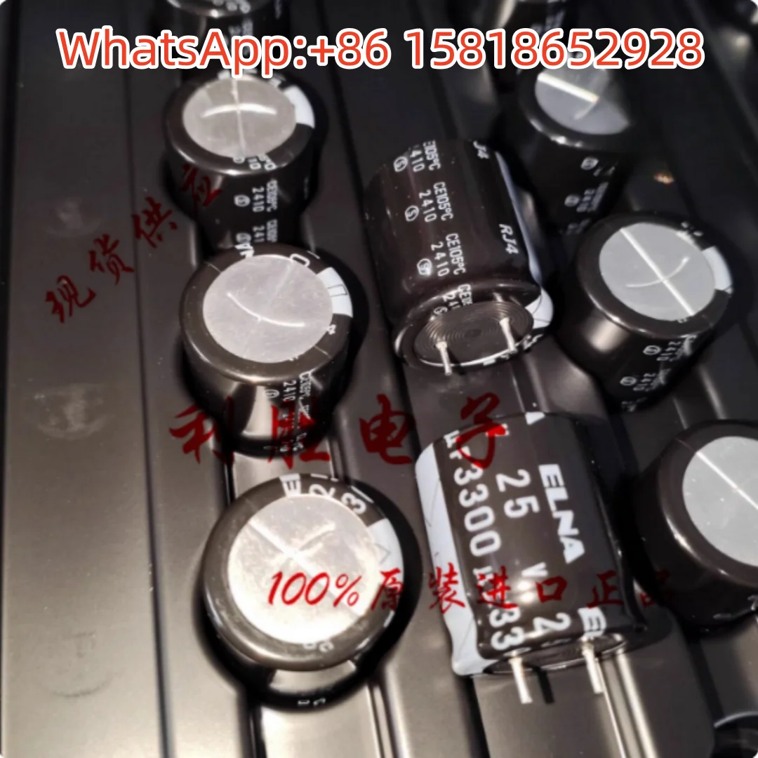 10 pieces of 3300UF 25V Elna capacitors 25V3300UF 18*20 RJ4 short leads