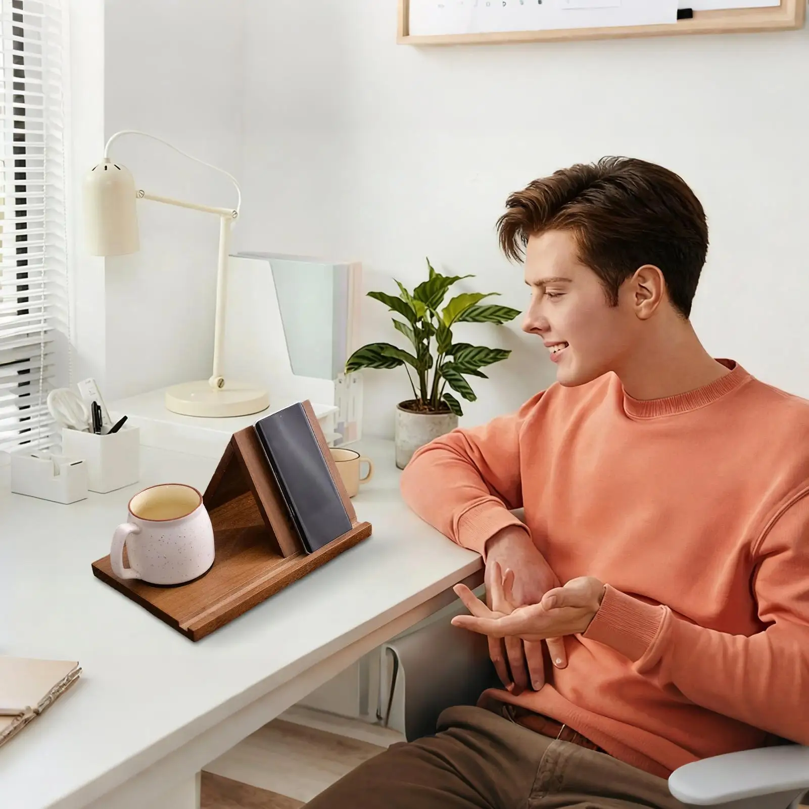 kitchen-cookbook-stand-wood-triangular-music-stand-desktop-recipe-rest-for-students-teachers-cooks-readers-home-office-children