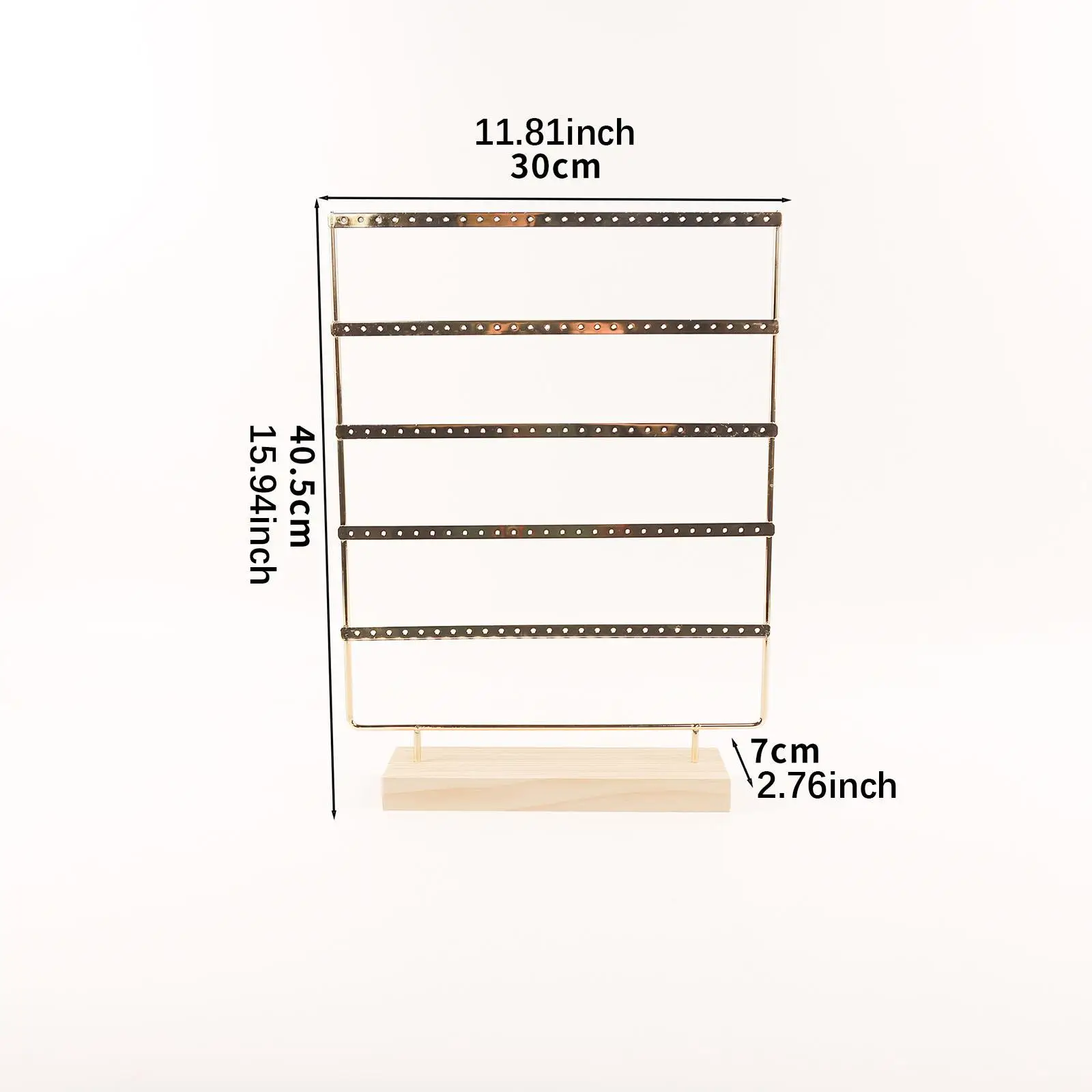 5 camadas brinco expositor organizador de jóias criativo decoração para casa pendurado rack brinco titular para colar vitrine