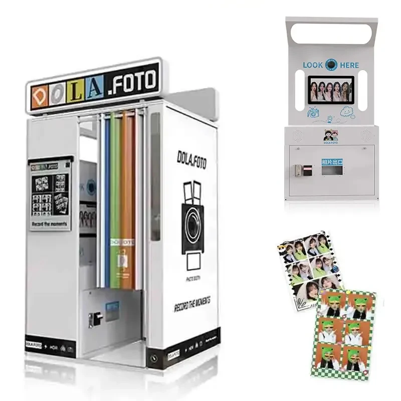 Digital Selfie Photobooth Printer Coin Operated Camera Self Service Photography Kit Photo Booth Custom