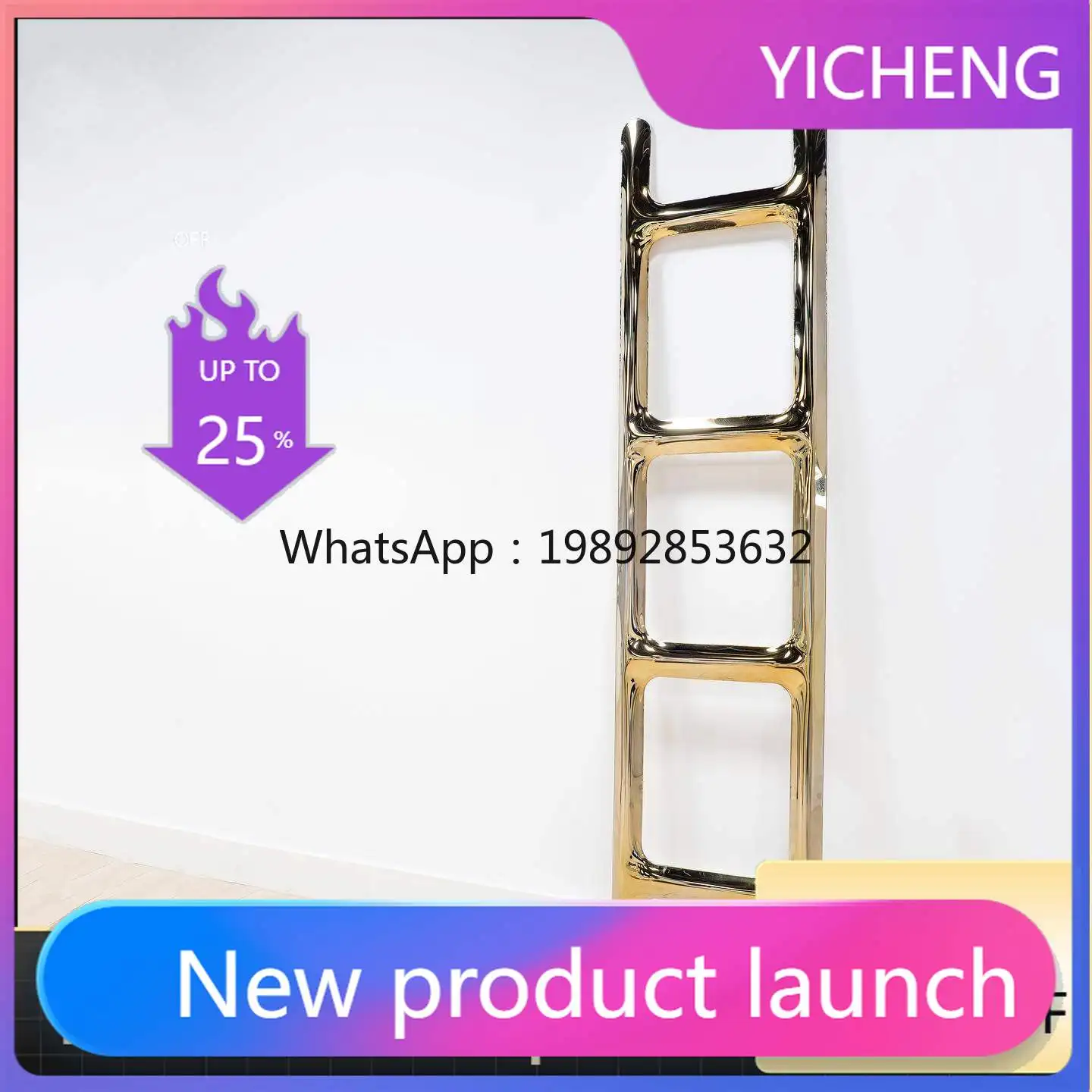 

LYY Contemporary Art Installation Bedroom Coat Rack with Clothing Rack Stainless Steel for Living Room, Dining Room, Villa