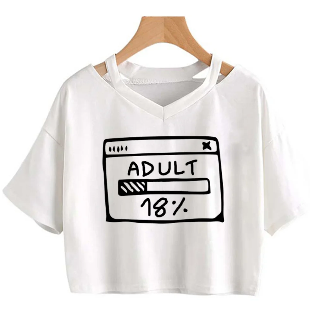 

Топ на день рождения 18 лет, женская футболка Манга, дизайнерская японская одежда в стиле 1920-х годов