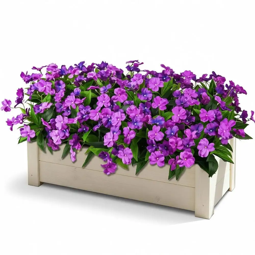 

UV-Resistant Silk Flower Bundles for Outdoor Planters, Patio, and Garden Decor