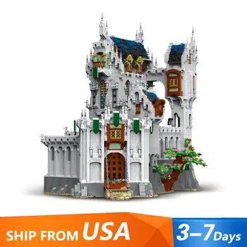 8603 片中世紀城堡建築套裝,MORK 033010 城市街道模型模組化建築積木,成人禮物 8 最佳銷售 樂高城堡 - №2