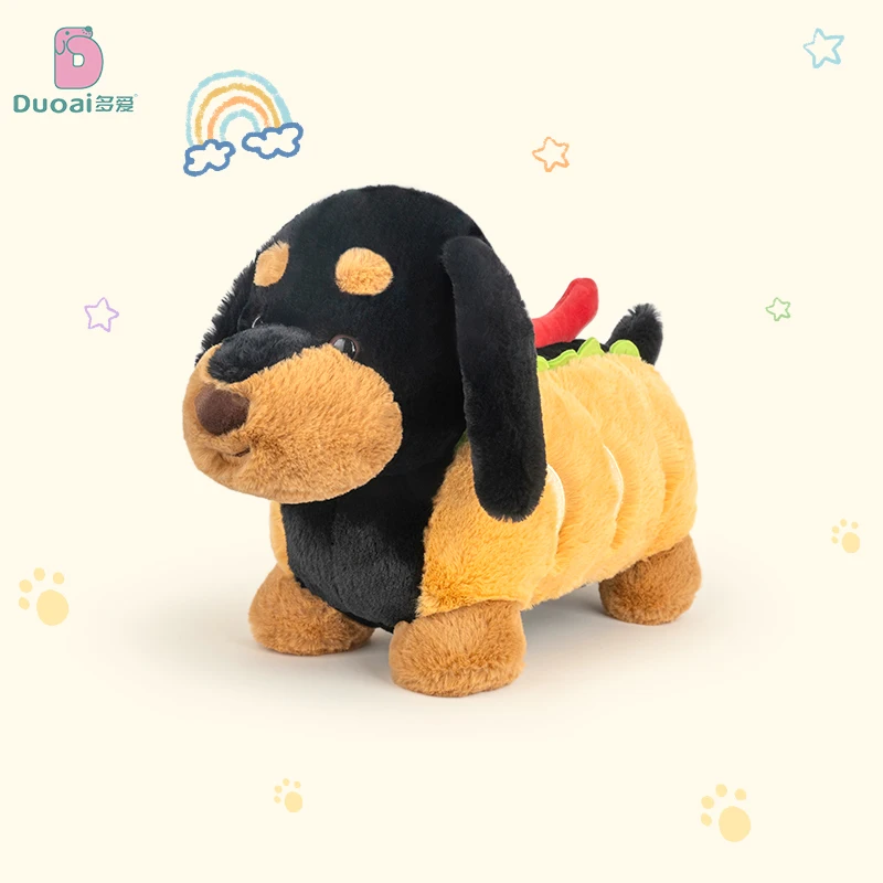 Cute Sausage Dog Plush Toy Kawaii Animal Dog Stuffed Doll Room Decor Soft Pillow Boy Girl Cure Comfort Toy Kid Birthday Gift