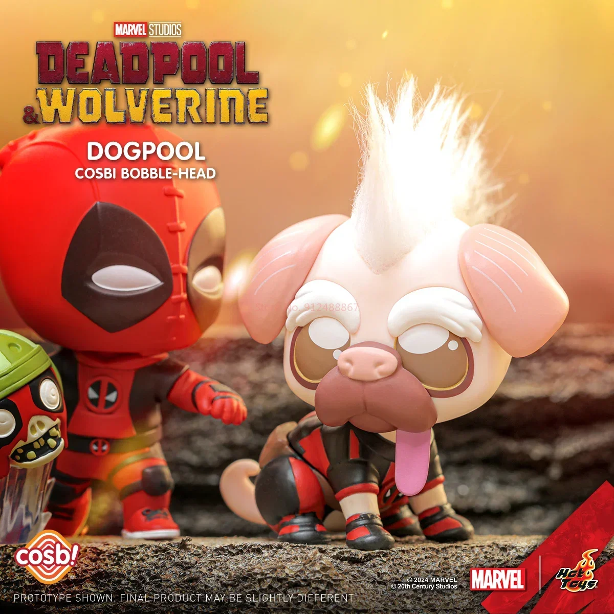 New Hot Toys Deadpool And Wolverine Cosbi Mini Dollcollectible Pvc Model Garage Kit Anime Peripheral Decoration Toy