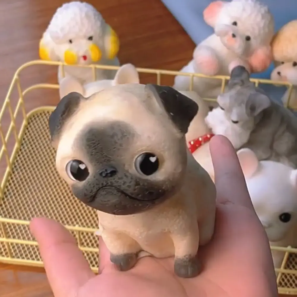 シュナウザー人形,スクイーズおもちゃ,動物の漫画,シミュレーション犬,大人のためのカラフルなミニフィジェットおもちゃ
