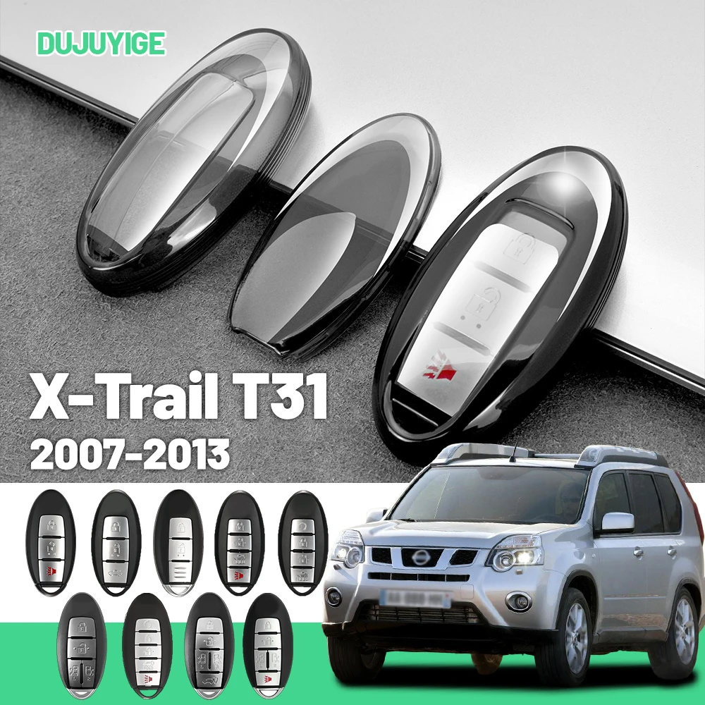 

Прозрачный чехол для ключей из ТПУ для Nissan X-Trail T31 2007-2013, защитный чехол для брелока, автомобильные аксессуары 2008 2009 2010 2011 2012