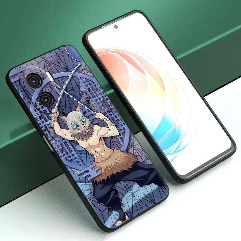 Demon Slayer Kmetsu no Yaiba Cartoon Case For Huawei Nova 11 Pro 12 10 9 8 Pro 11i 8i 7i 11SE 10SE 9SE Y91 Y90 Y71 Y70 Y61 Y60