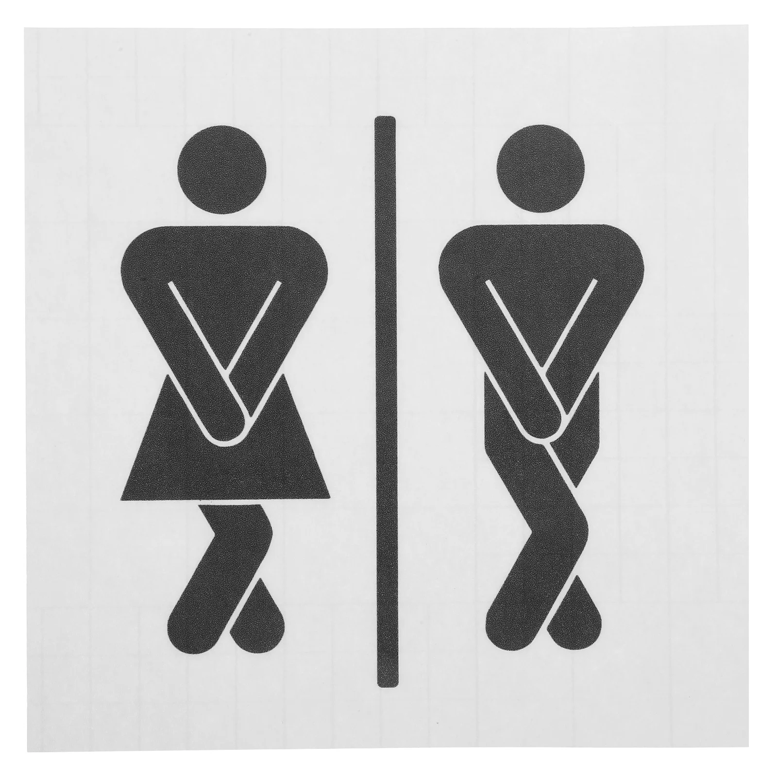 

DIY Sanitary Door Sticker Stickers Toilet Decal Non Pvc Wall Decor Men and Women Waterproof