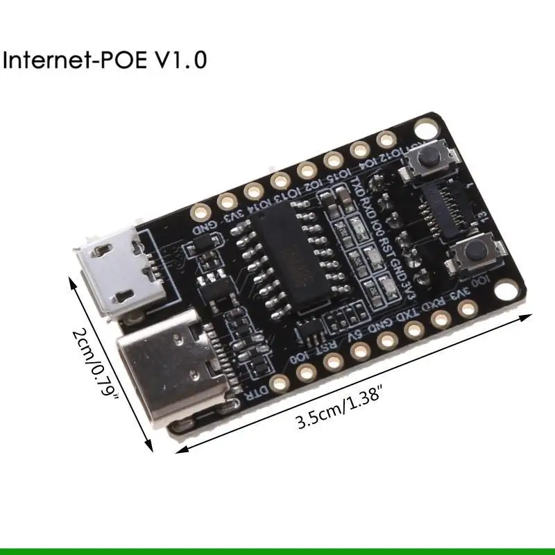 U55C TTGO T-internet-Poe WiFi BT Downloader ESP32 Ethernet Dual-Core