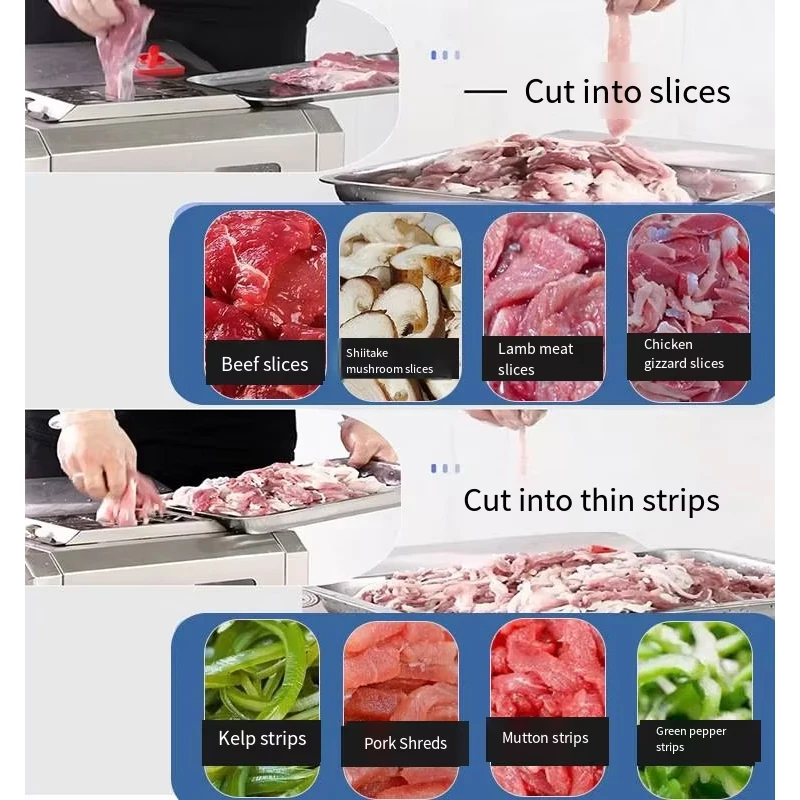 

Multifunctional Electric Fruit Vegetable Cutting Machine for Bakery Use Small Green Onion Cabbage Strip Cutter Rechargeable