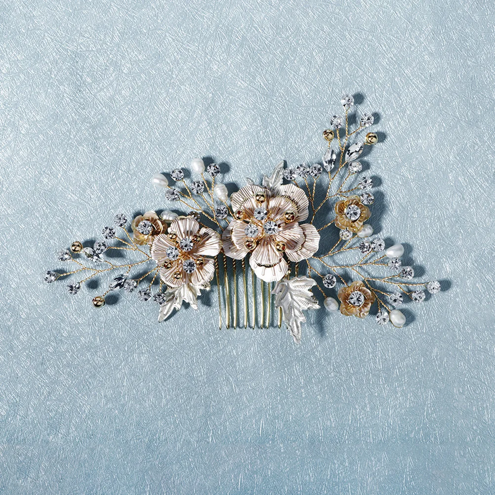 

Bride Hair Accessories Rhinestone Hair Comb Elegant Bridal Headdress for Photography and Special Occasions Bridal Headdress