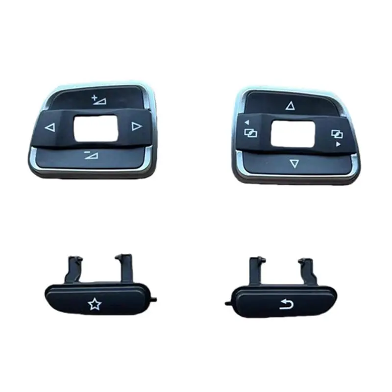 For VW Passat B7 Golf 6 MK6 CC Tiguan Touran Car Steering Wheel Switch Control Button Cover Cap Trim Multi-Functional