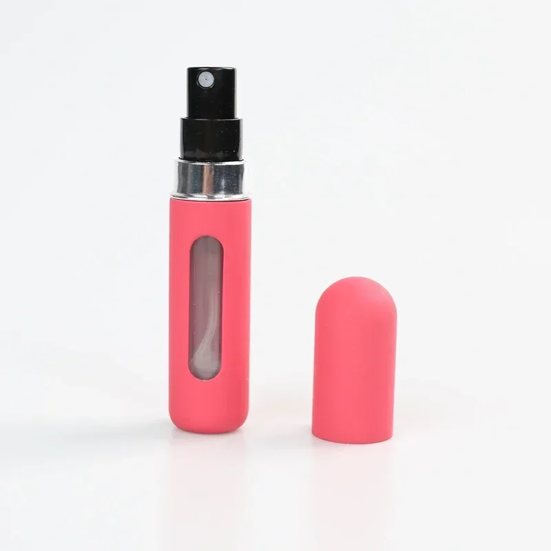 Mini botella de Perfume con relleno inferior de viaje, Color caramelo, 1 piezas, 5ml, espray de subembotellado líquido, Frasco recargable portátil, cosmético vacío