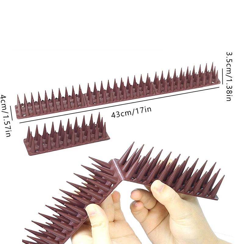 1 Pc Plastic Bird Spike Wall Fence Spikes Yard Bird Spikes For Anti Climbing Security On Wall Window Railing Garden Appliances