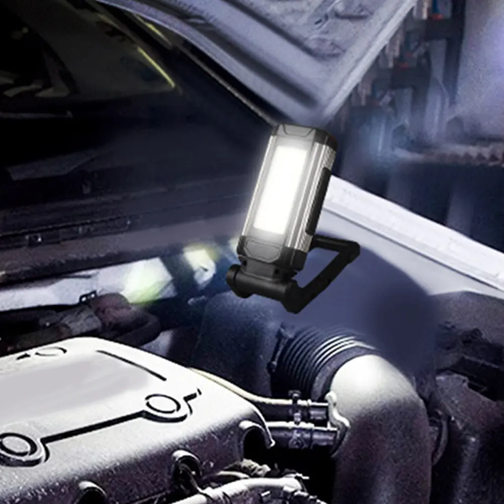 

Яркий магнитный рабочий фонарь с USB-зарядкой, портативная аварийная лампа для стройплощадки, кемпинга на открытом воздухе, перезаряжаемый светодиодный светильник