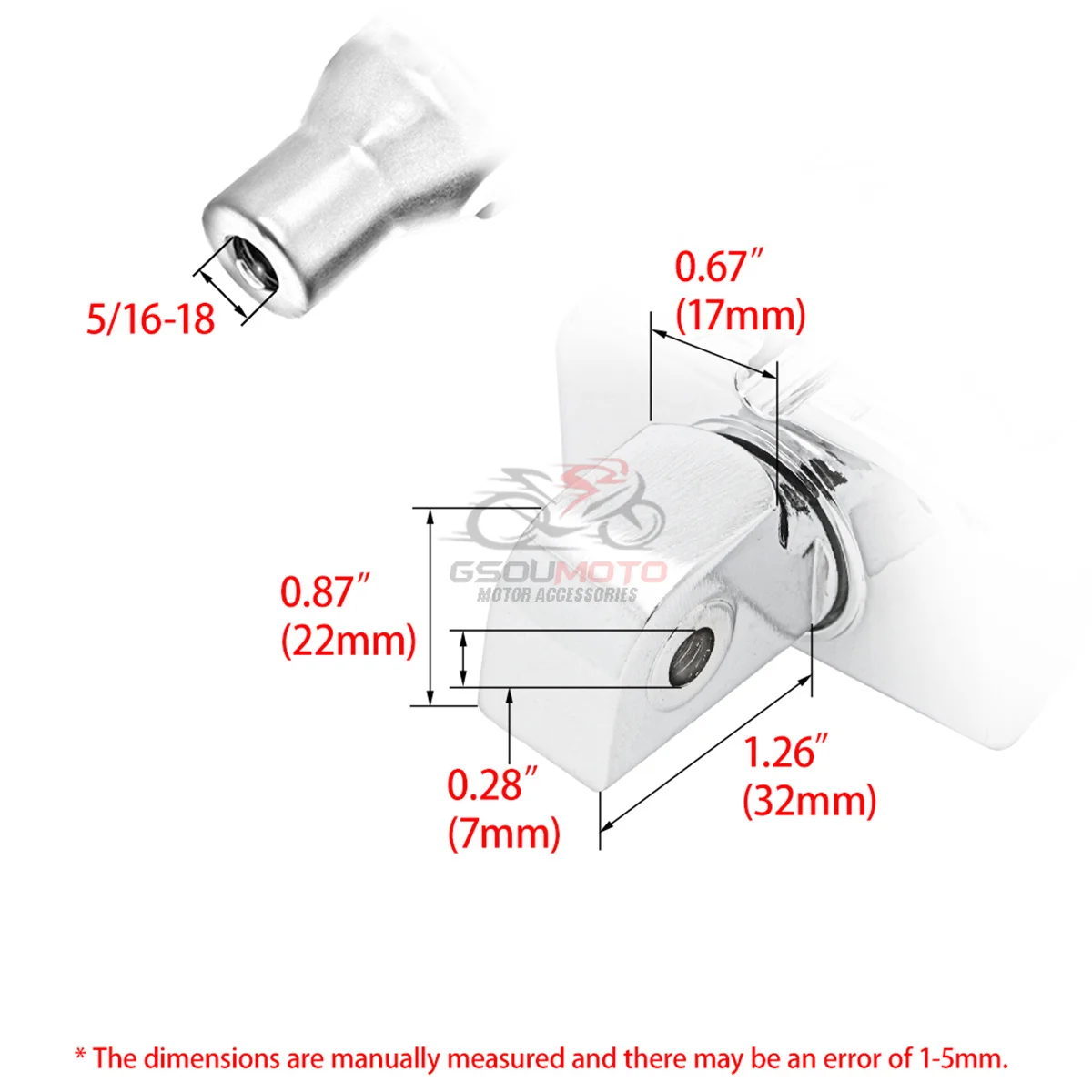 For Yamaha Royal Star V-Max Virago 1100 V-Star 250 Rear Passenger Foot Peg Mount Adapters For Highway Foot Pegs Motorcycle Parts