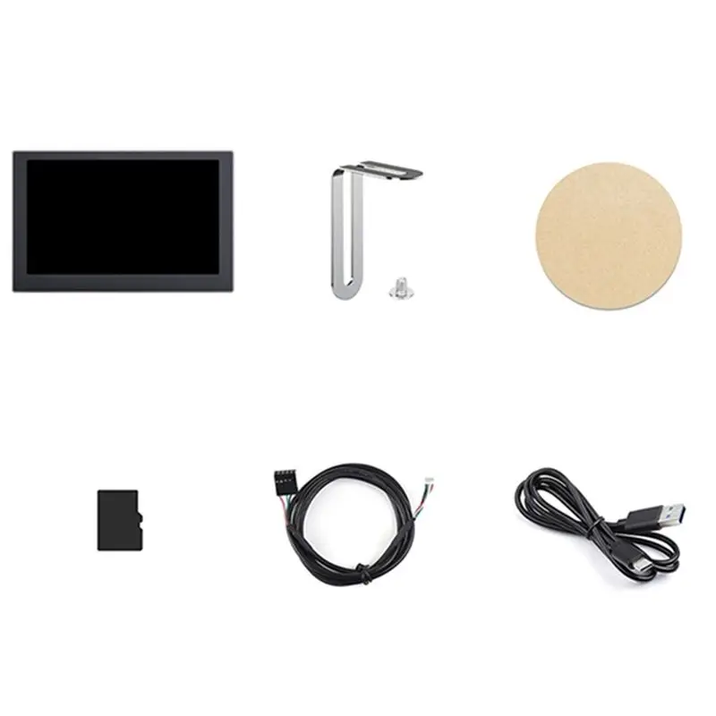 5 Inch IPS Display USB Chassis Secondary Screen RGB Atmosphere Screen 800X480 With Sound Pickup Function