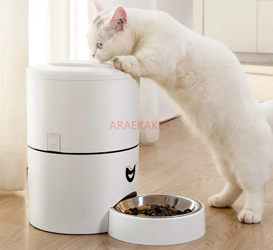 Pet cat and dog food automatic timed cloud feeding machine, large capacity grain warehouse with remote wireless WIFI automatic f