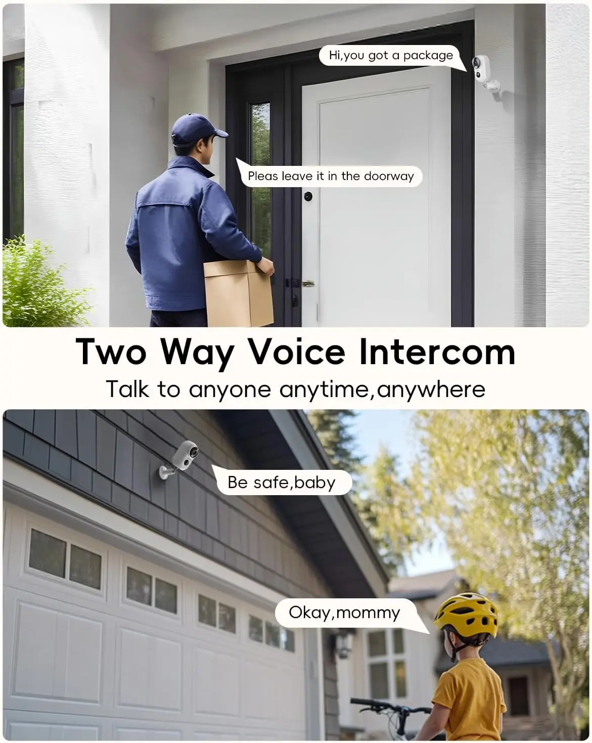 كاميرات مراقبة ZUMIMALL APP F5 لاسلكية خارجية مع حامل مغناطيسي، تعمل بالبطارية، 2.4G WiFi، رؤية ليلية ملونة بدقة 3 ميجابكسل