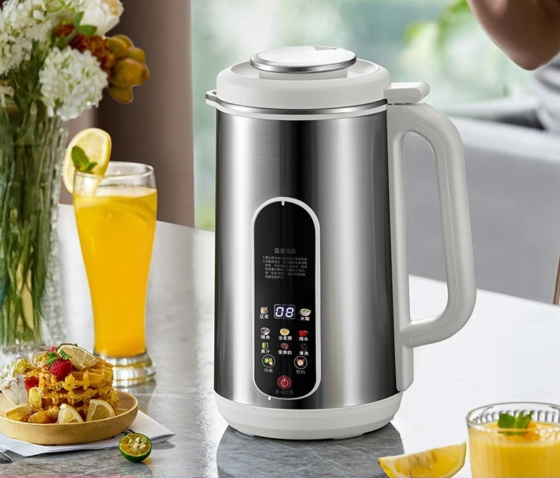 Household 1.2L Stainless Steel Multi‑use Mixer, Soymilk & Multifunctional Blending Machine for EU UK US Home Use