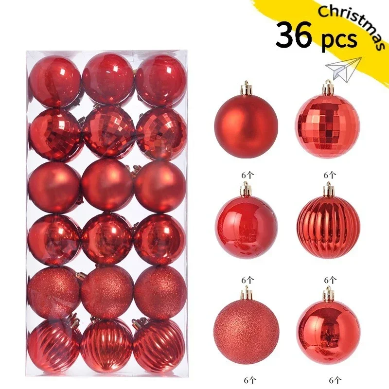 24/36 Stück 3CM Weihnachtskugeln Christbaumschmuck Weihnachtsdekoration Anhänger Heim-Deko Party Neujahr 2026 Geschenkzubehör – Detail 13