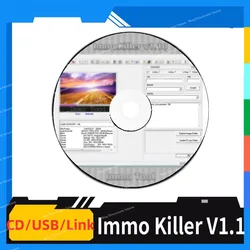 ECU Programmer Tool Newest  IMMO Off Software v1.1 Immo Killer for Car Repairing Passing Virigining the Immobilizer send link