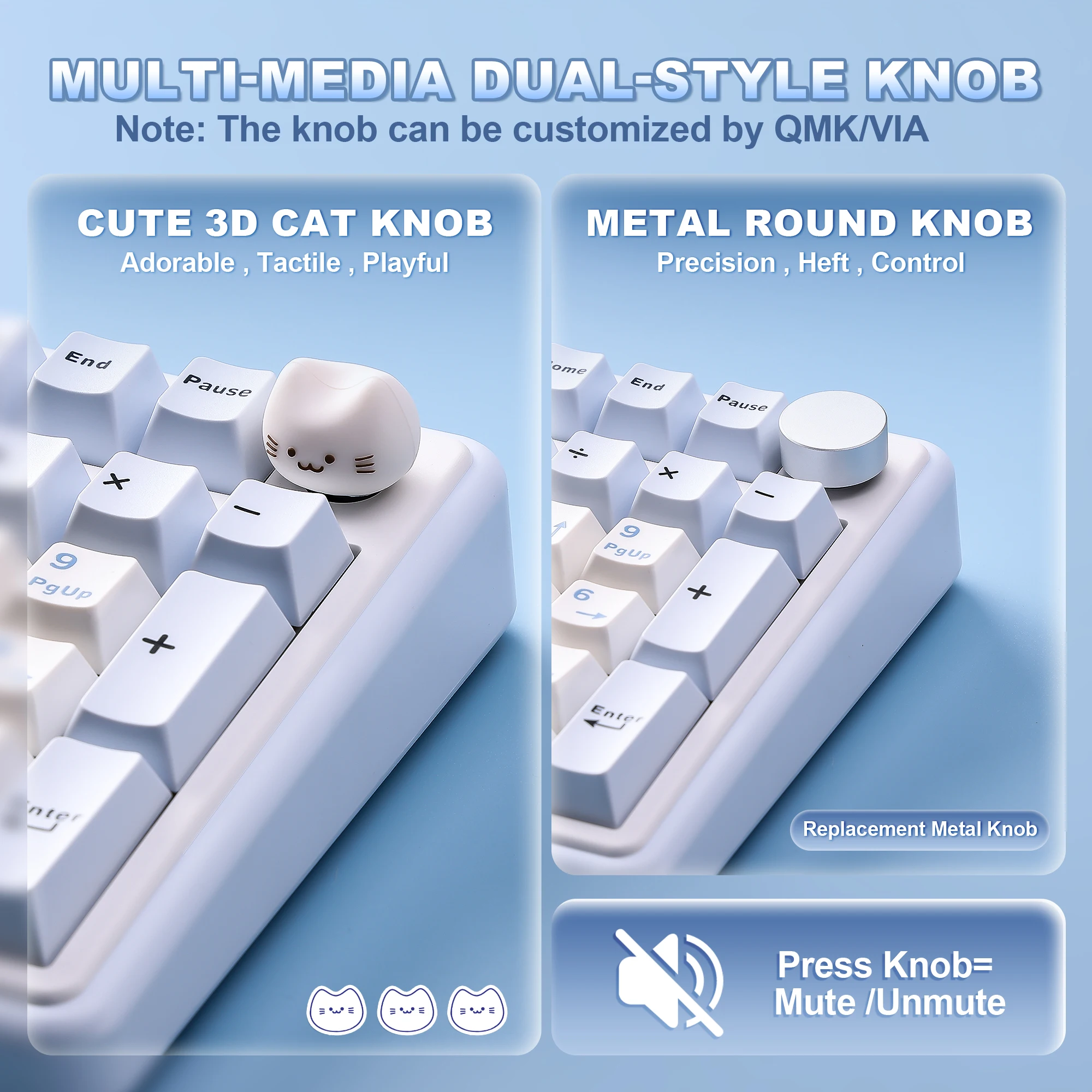 YUNZII B98 PRO QMK/VIA Bezprzewodowa Klawiatura Mechaniczna, Układ 96%, Konfigurowalna Klawiatura Gamingowa, Klawiatura RGB z Hot-Swapem i Gasket Mount dla Win/Mac — zdjęcie produktu 5