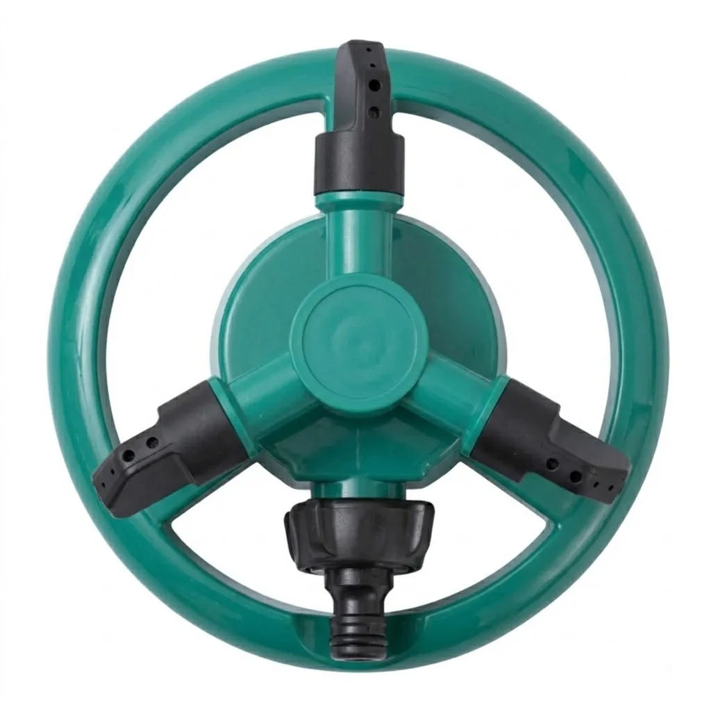 Adjustable Rotating 360 Degree Round Base Lawn Sprinkler For Yard Garden Irrigation System With Water Efficient Spray Patterns