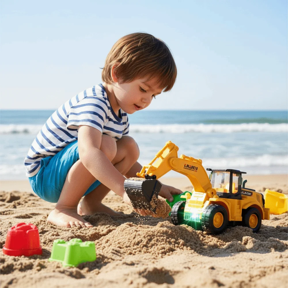 

Colorful Music Electric Excavator Universal Wheels Lighting Effects Electric Bulldozer Children Gits Engineering Vehicle