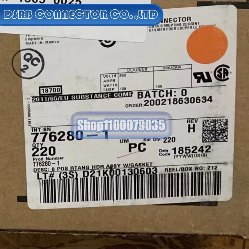 

2 шт./лот 776280-1 HVG1S403FC MPS02-BSFA0320 13856709 1587819-4 2103247-1 DTM04-12PA-L012