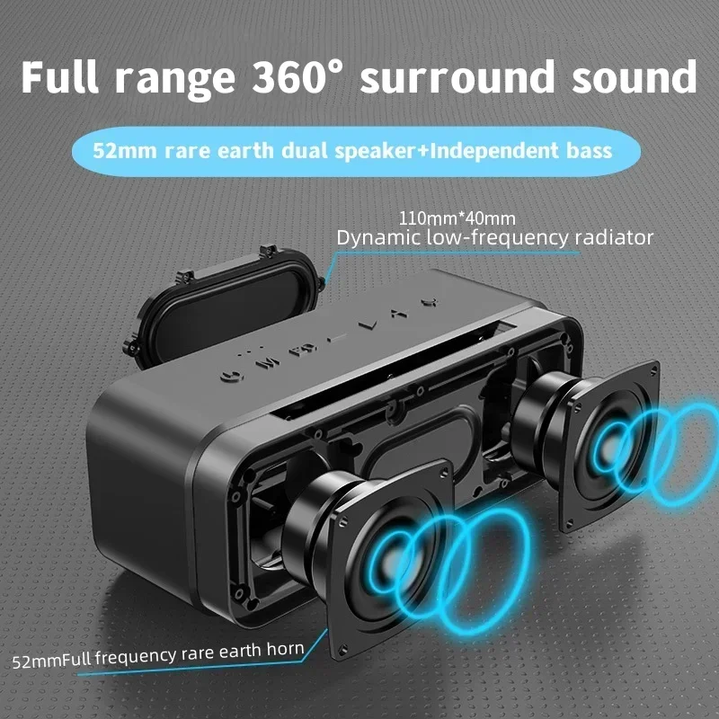 XDOBO 50W Powerful Sound Column Camping Boombox Outdoor Waterproof IPX7 Caixa De Som Bluetooth Speakers Portable Subwoofer TWS